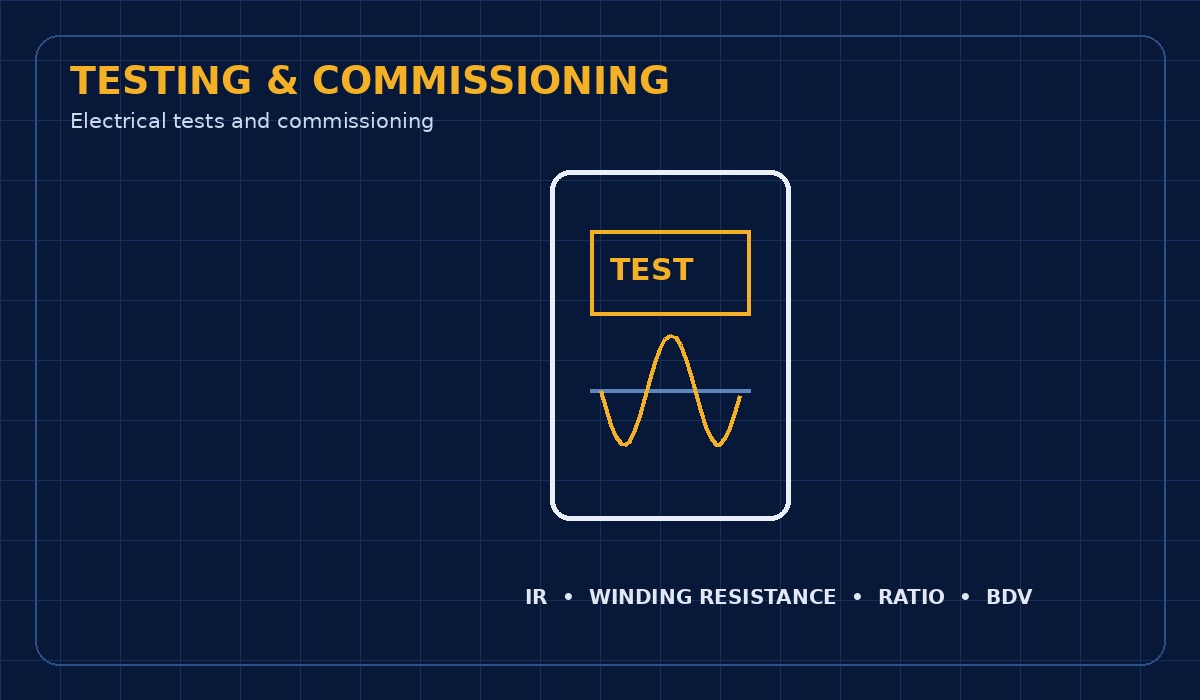 Electrical testing and commissioning